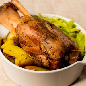 Stinco di suino alle erbe